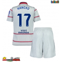 Camisa de Futebol Atletico Madrid David Hancko #17 Equipamento Alternativo Infantil 2026-27 Manga Curta (+ Calças curtas)